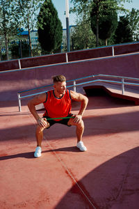 Man playing with ball