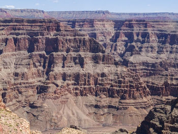 Aerial view of rock formations