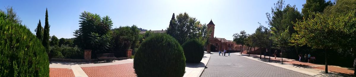 Panoramic view of temple against sky