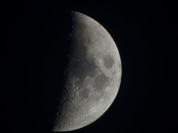 Close-up of moon against sky at night