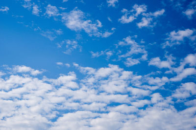 Low angle view of clouds in sky