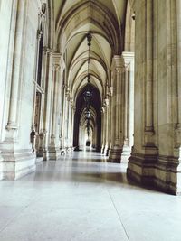 Corridor of historic building