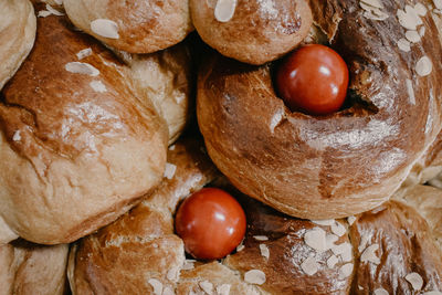 Close-up of food on table