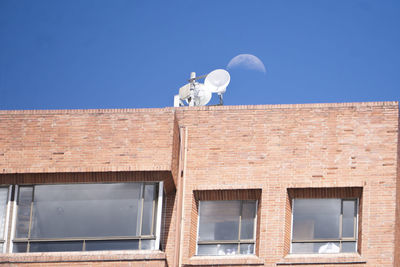 Low angle view of building against clear sky