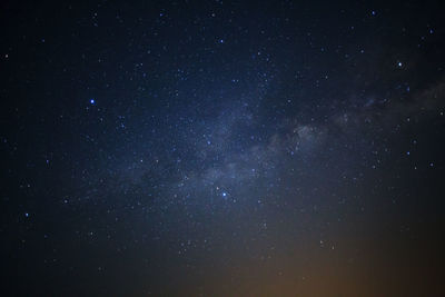 Low angle view of star field at night