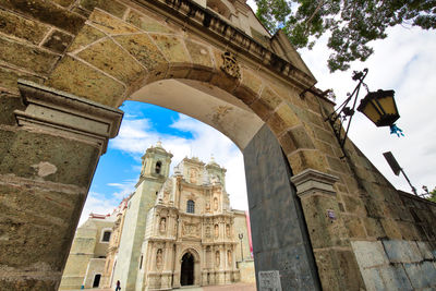 Low angle view of historical building against sky