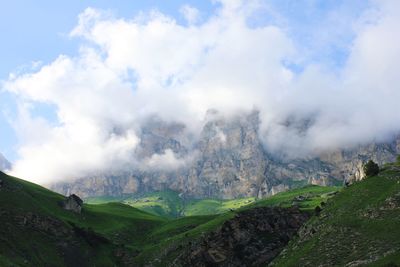 Aktoprak pass in the clouds