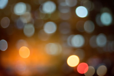 Defocused image of lights