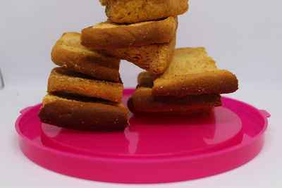 Close-up of dessert in plate