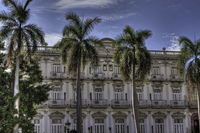 Low angle view of building against sky