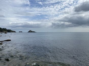 Scenic view of sea against sky