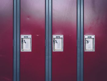 Full frame shot of lockers