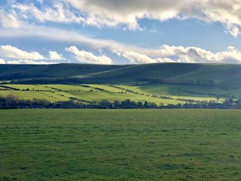 Scenic view of landscape against sky