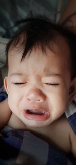 Close-up portrait of cute boy