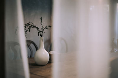 Close-up of decoration on table at home