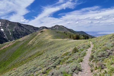 Rocky mountain wasatch front butterfield canyon oquirrh mountains utah, united states.