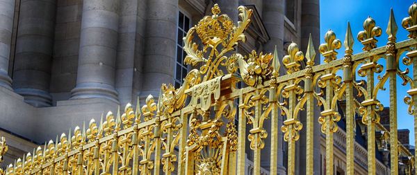 Low angle view of illuminated cathedral