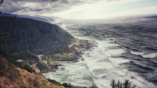 Aerial view of landscape