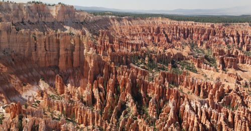 Panoramic view of rock formations