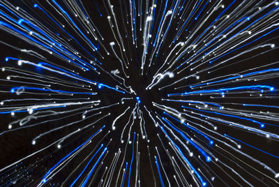 Low angle view of firework display