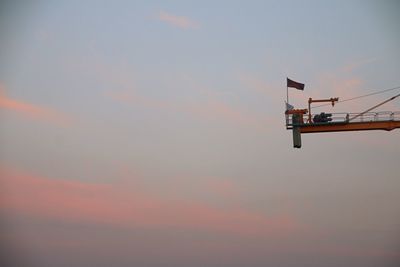 Low angle view of sky during sunset