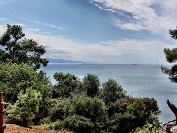 Scenic view of sea against sky