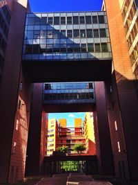 Low angle view of modern building