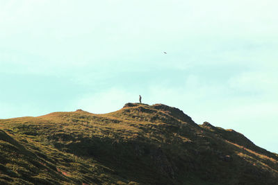 Low angle view of lighthouse against sky