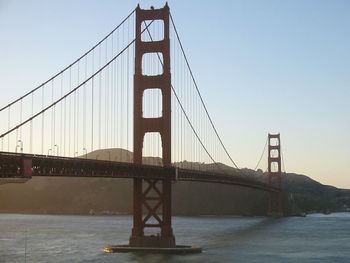 Golden gate bridge against sky