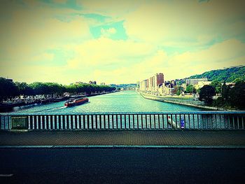 Scenic view of river against sky