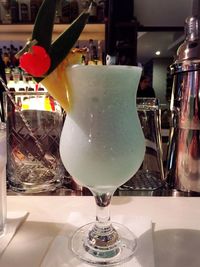 Close-up of food on table