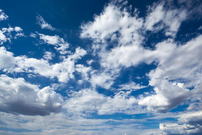 Low angle view of clouds in sky