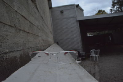Surface level of buildings against the sky