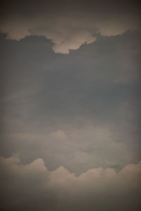 Low angle view of storm clouds in sky