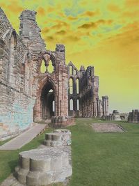 Old ruins against sky