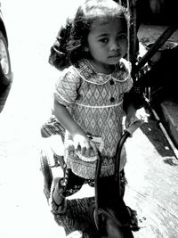 Portrait of cute girl