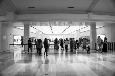 People walking at subway station