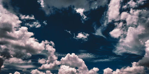 Low angle view of clouds in sky