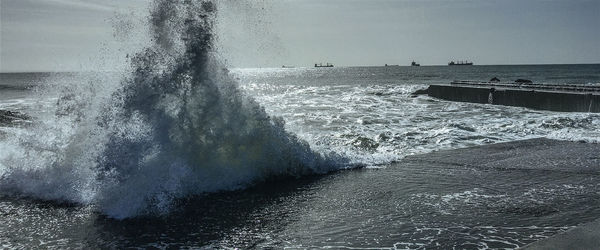 Scenic view of sea against sky