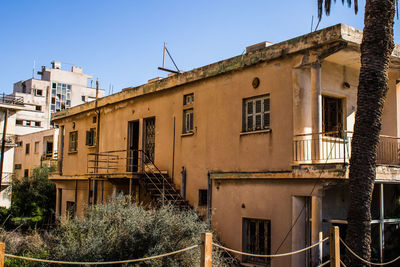 Low angle view of buildings against sky