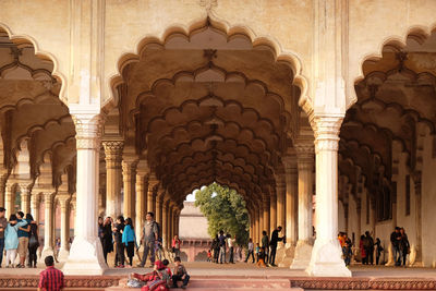 Diwan-i-am, or hall of public audience, at red fort in agra, uttar pradesh, india