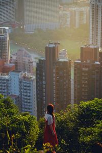 Girl alone on braemer hill hong kong