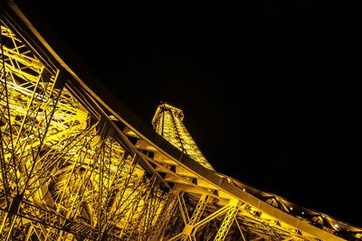 Illuminated built structure at night