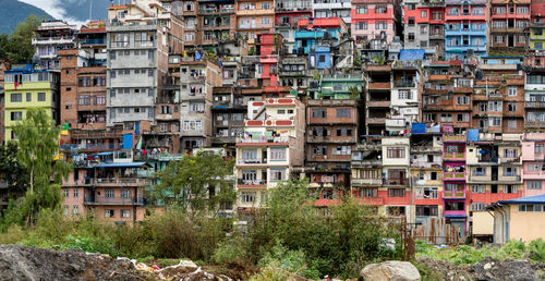 Full frame shot of residential building