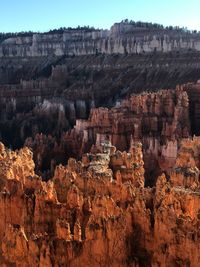 View of rock formations