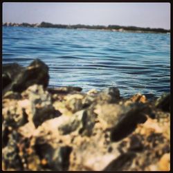 Rocks on sea shore