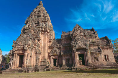 Low angle view of temple against sky