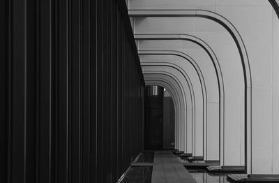 Empty corridor of building