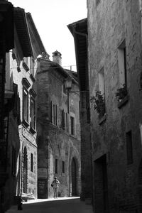 Low angle view of buildings against sky