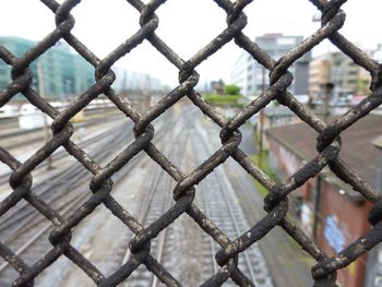 Full frame shot of chainlink fence